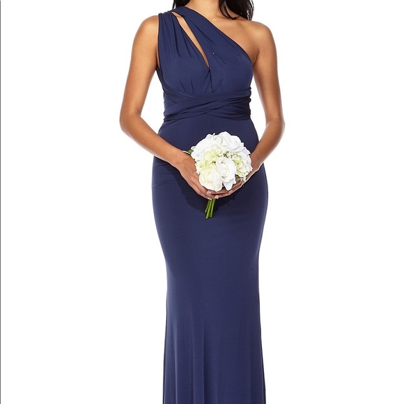 TFNC Multi Way Navy Maxi Dress - Picture 12 of 15